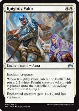 Knightly Valor (Magic Origins) Light Play