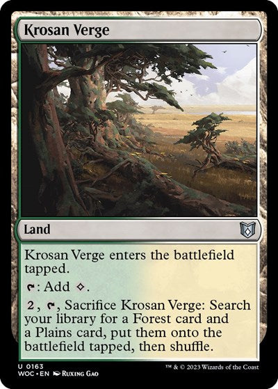 Krosan Verge (Commander: Wilds of Eldraine) Light Play