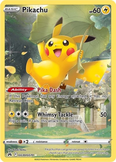 Pikachu (Crown Zenith: Galarian Gallery) Light Play Holofoil