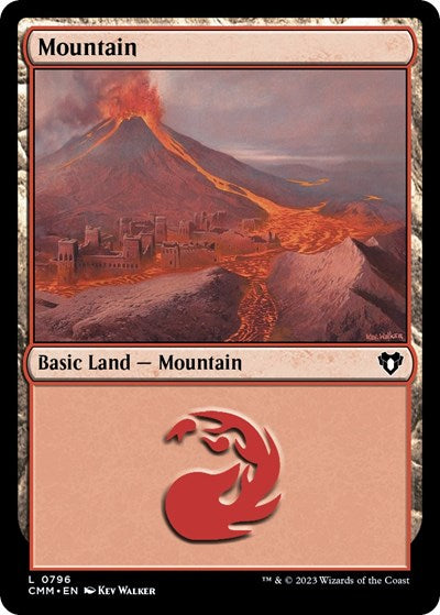 Mountain (0796) (Commander Masters) Light Play