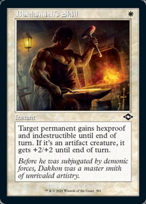 Blacksmith's Skill (Retro Frame) (Modern Horizons 2) Light Play Foil