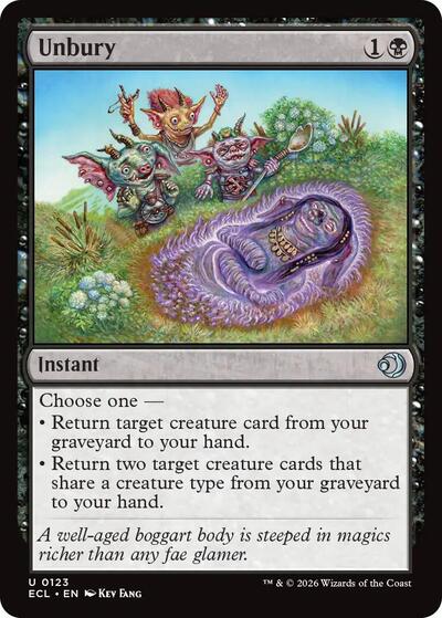 Unbury (Lorwyn Eclipsed) Light Play Foil