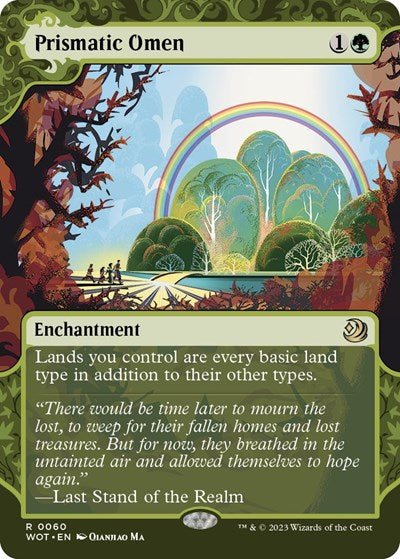 Prismatic Omen (Wilds of Eldraine: Enchanting Tales) Light Play