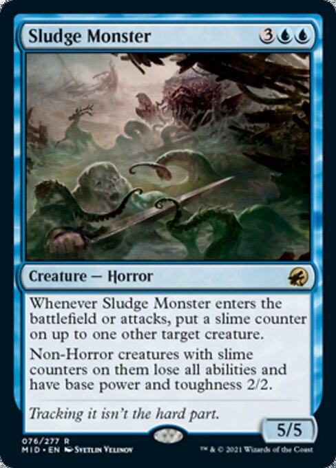 Sludge Monster (Innistrad: Midnight Hunt) Light Play