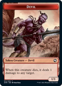 Devil Token (Promo Pack: Adventures in the Forgotten Realms) Light Play