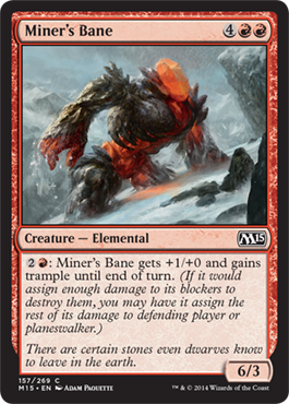 Miner's Bane (Magic 2015 Core Set) Light Play