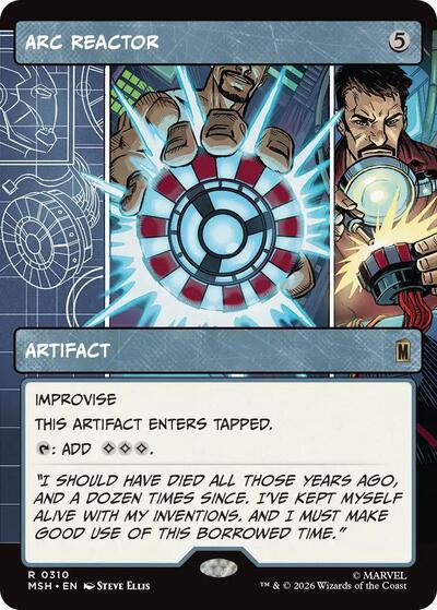 Arc Reactor (Borderless) (Marvel Super Heroes) Light Play Foil