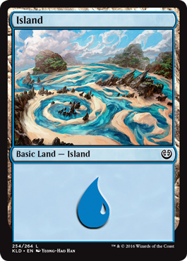 Island (254) (Kaladesh) Light Play