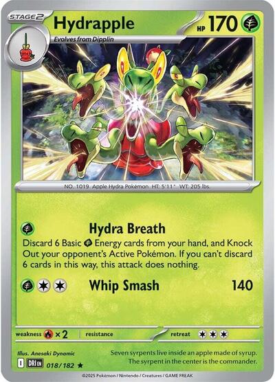 Hydrapple - 018 (SV10: Destined Rivals) Light Play Holofoil