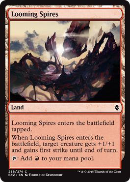 Looming Spires (Battle for Zendikar) Light Play