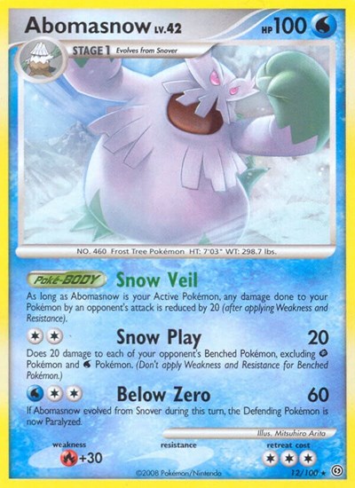 Abomasnow (Stormfront) Light Play