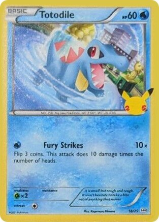 Totodile - 18 (McDonald's 25th Anniversary Promos) Light Play