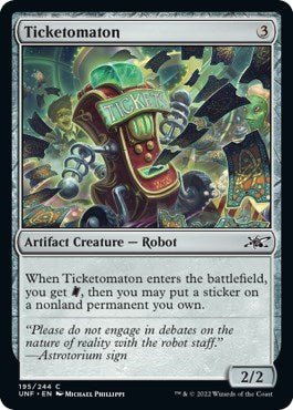 Ticketomaton (Unfinity) Light Play