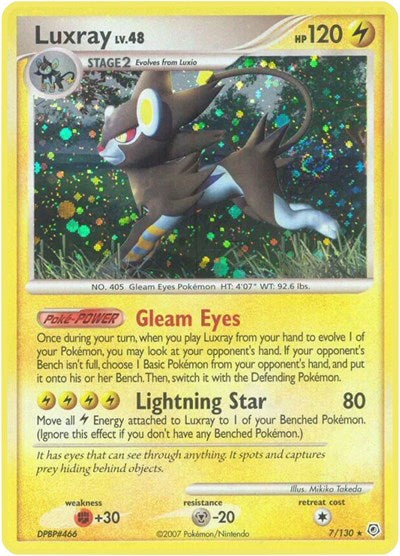 Luxray (Diamond and Pearl) Light Play