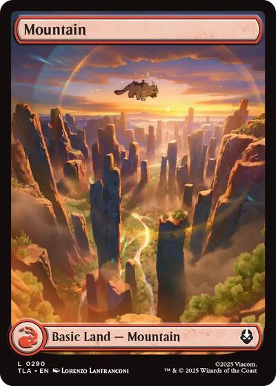 Mountain (0290) (Avatar: The Last Airbender) Light Play Foil