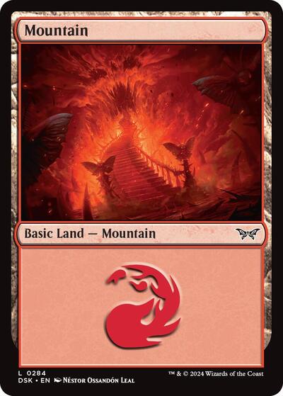 Mountain (0284) (Duskmourn: House of Horror) Light Play