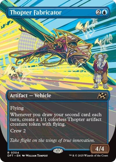 Thopter Fabricator (Borderless) (Aetherdrift) Light Play Foil