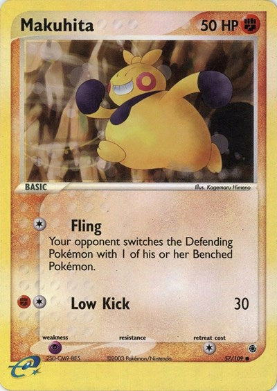 Makuhita - 57 (Ruby and Sapphire) Damaged / Poor