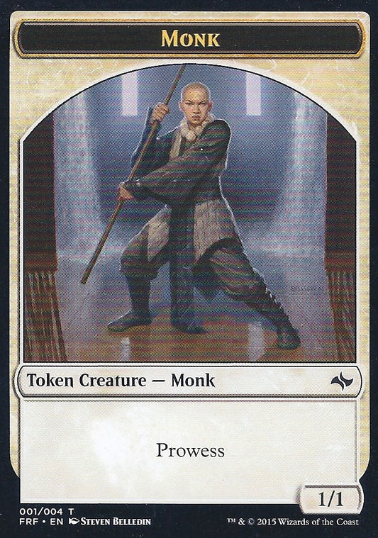 Monk Token (Fate Reforged) Light Play