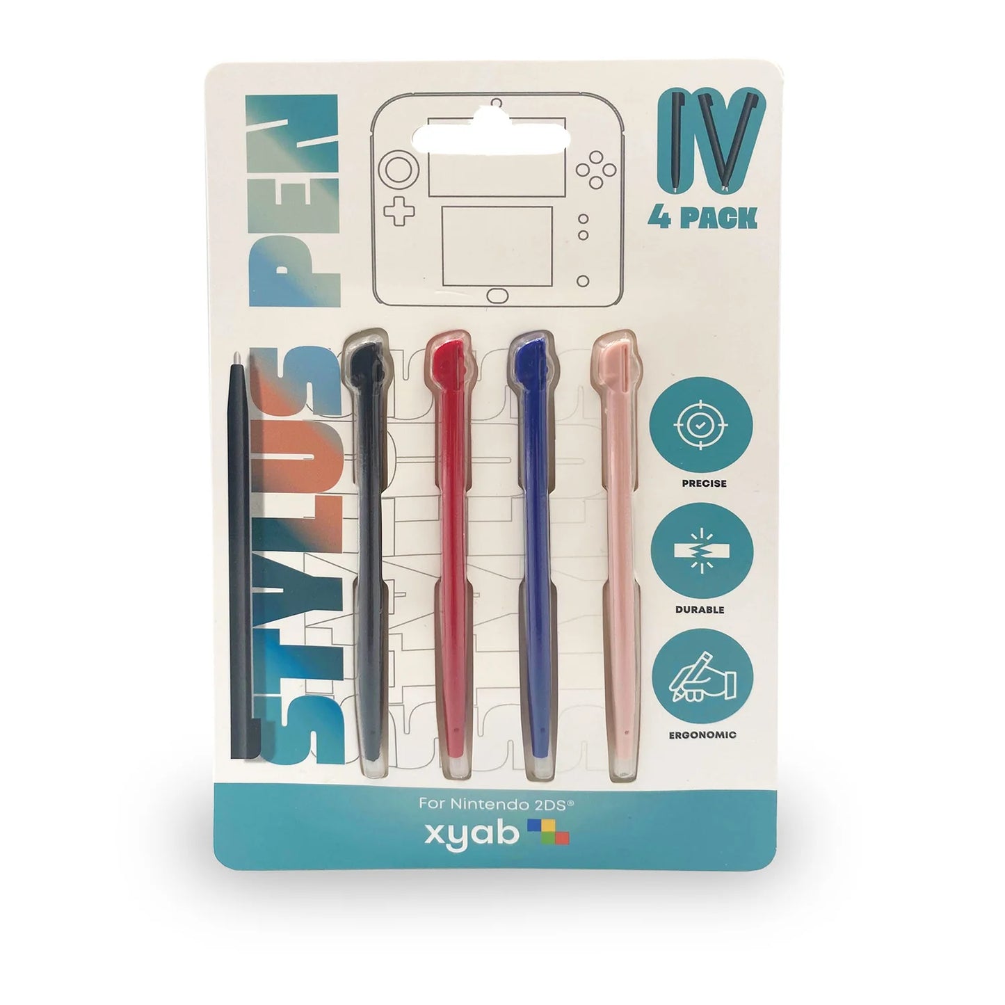 4 Pack Plastic Stylus - 2DS