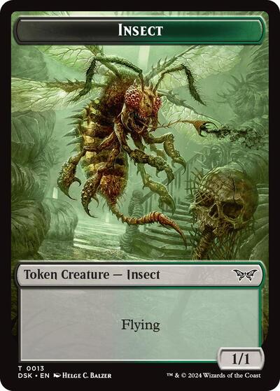 Insect (13) Token (Duskmourn: House of Horror) Light Play