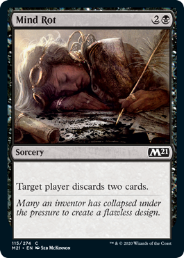 Mind Rot (Magic 2021 Core Set) Light Play