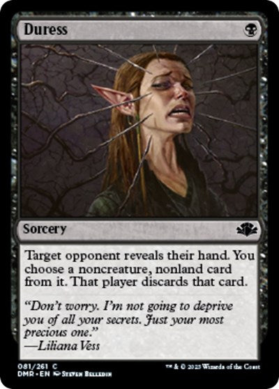 Duress (Dominaria Remastered) Light Play