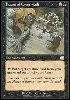 Haunted Crossroads (Mercadian Masques) Light Play