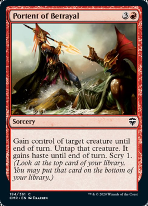 Portent of Betrayal (Commander Legends) Light Play