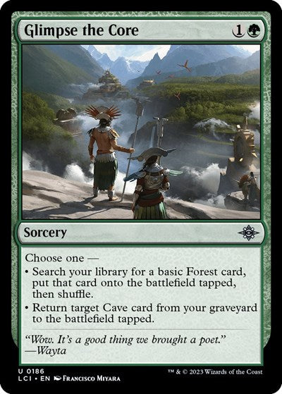 Glimpse the Core (The Lost Caverns of Ixalan) Light Play