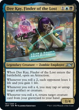 Dee Kay, Finder of the Lost (Unfinity) Damaged / Poor