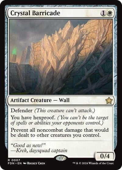 Crystal Barricade (Foundations) Light Play Foil