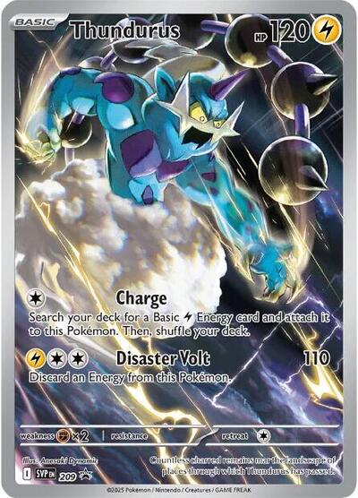 Thundurus - 209 (SV: Scarlet & Violet Promo Cards) Light Play Holofoil