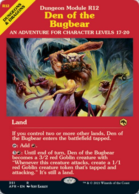 Den of the Bugbear (Showcase) (Adventures in the Forgotten Realms) Near Mint