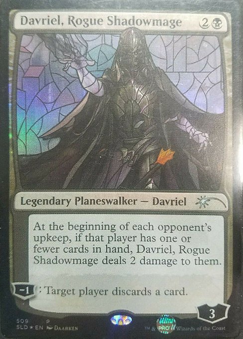 Davriel Rogue Shadowmage Stained Glass (Secret Lair) Light Play Foil