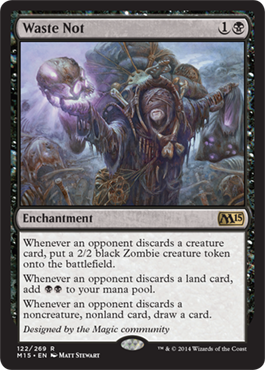 Waste Not (Magic 2015 Core Set) Light Play