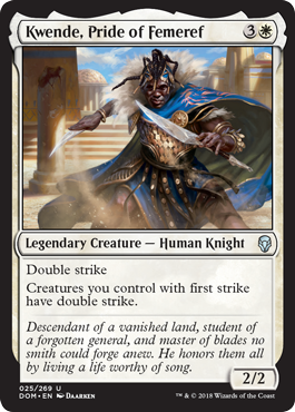 Kwende, Pride of Femeref (Dominaria) Light Play Foil