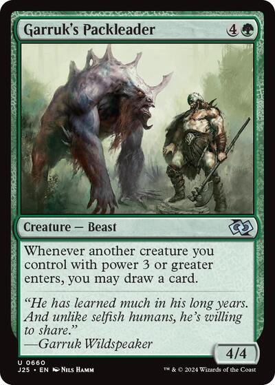 Garruk's Packleader (Foundations Jumpstart) Light Play
