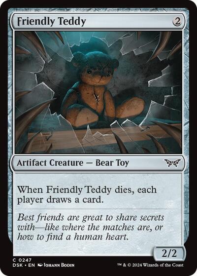 Friendly Teddy (Duskmourn: House of Horror) Light Play