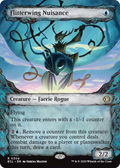 Flitterwing Nuisance (Showcase) (Lorwyn Eclipsed) Light Play Foil