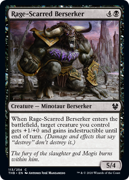 Rage-Scarred Berserker (Theros Beyond Death) Light Play