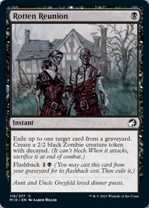 Rotten Reunion (Innistrad: Midnight Hunt) Light Play