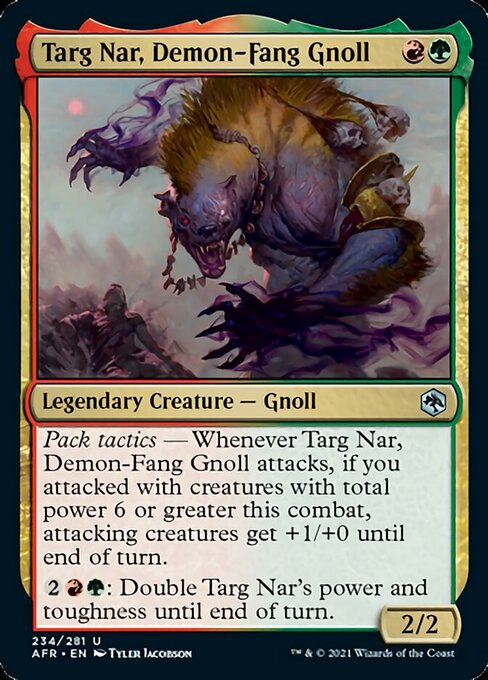 Targ Nar, Demon-Fang Gnoll (Adventures in the Forgotten Realms) Light Play