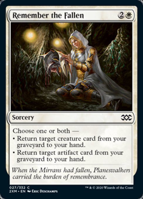 Remember the Fallen (Double Masters) Light Play