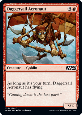Daggersail Aeronaut (Magic 2020 Core Set) Light Play