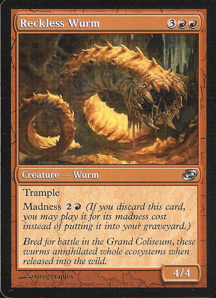 Reckless Wurm (Planar Chaos) Light Play