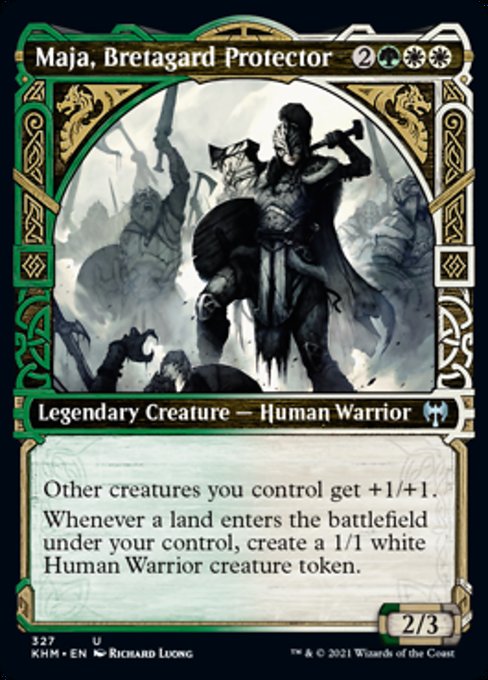 Maja, Bretagard Protector (Showcase) (Kaldheim) Medium Play