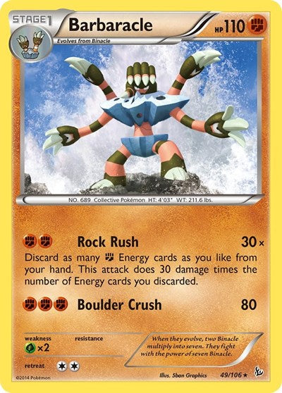 Barbaracle (XY - Flashfire) Light Play