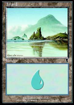 Island (338) (Odyssey) Heavy Play