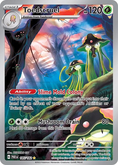 Toedscruel - 185 (Scarlet and Violet: Paradox Rift) Light Play Holofoil